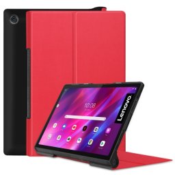 LEATHER Lenovo Yoga Tab 11 összecsukható huzat világos piros