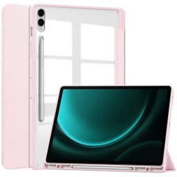 CRYSTAL Flip tok Samsung Galaxy Tab S9 FE+ rózsaszín