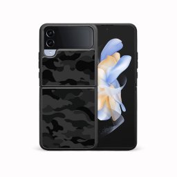 PROTEMIO MY ART Védőburkolat a Samsung-hoz Galaxy Z Flip4 5G BLACK CAMO (234)
