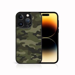 PROTEMIO MY ART Védőburkolat a Apple-hoz iPhone 15 Pro GREEN CAMO (235)