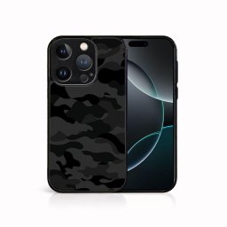 PROTEMIO MY ART Védőburkolat a Apple-hoz iPhone 16 Pro BLACK CAMO (234)