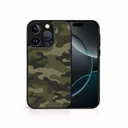 PROTEMIO MY ART Védőburkolat a Apple-hoz iPhone 16 Pro Max GREEN CAMO (235)