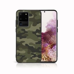 PROTEMIO MY ART Védőburkolat a Samsung-hoz Galaxy S20 Ultra GREEN CAMO (235)
