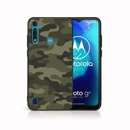 PROTEMIO MY ART Védőburkolat a Motorola Moto G8 teljesítményhez Lite GREEN CAMO (235)