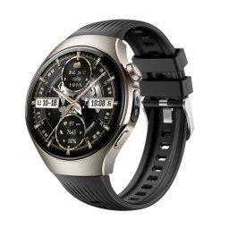 STRIPS Cserélhető szíj Huawei Watch 5 46mm fekete