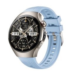 STRIPS Cserélhető szíj Huawei Watch 5 46mm okosórához, világoskék