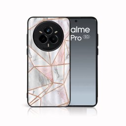 MY ART Védőtok Realme 14 Pro 5G PINK MARBLE készülékhez (143)
