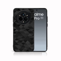 MY ART Védőtok Realme 14 Pro 5G BLACK TRIANGLES (232) telefonhoz