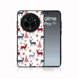 MY ART Karácsonyi dizájnnal ellátott tok Realme 14 Pro 5G DEER (068)