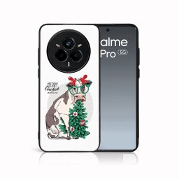 MY ART Karácsonyi dizájnnal ellátott tok Realme 14 Pro 5G MERRY CHRISTMAS (074)