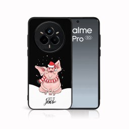 MY ART Karácsonyi dizájnnal ellátott tok Realme 14 Pro 5G LET IT SNOW (075)