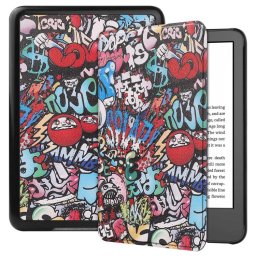 ART Felhajtható tok Amazon Kindle 11. generációs 2022 / 2024 GRAFFITI készülékhez
