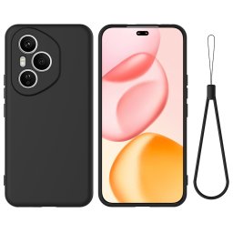 RUBBER Védő tok Honor 400 Pro 5G készülékhez, fekete