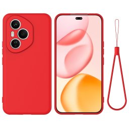 RUBBER Védő tok Honor 400 Pro 5G készülékhez, piros