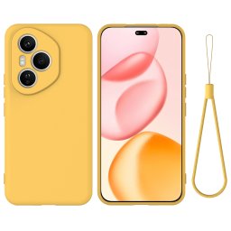 RUBBER Védő tok Honor 400 Pro 5G készülékhez, sárga