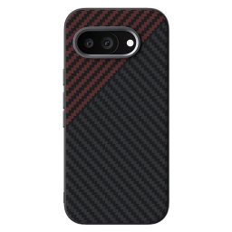 ABEEL C CARBON Védőtok Google Pixel 9a BLACK-RED készülékhez