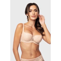 Leslay Bardot melltartó bézs 70G