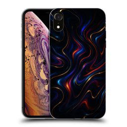 Fekete szilikon tok az alábbi mobiltelefonokra Apple iPhone XR - Noir