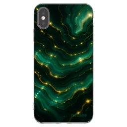 Átlátszó szilikon tok az alábbi mobiltelefonokra Apple iPhone XS Max - Emerald