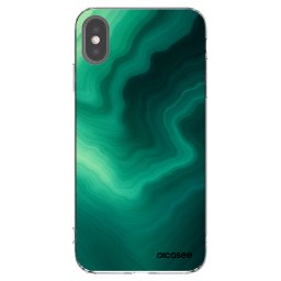 Átlátszó szilikon tok az alábbi mobiltelefonokra Apple iPhone XS Max - Malachite
