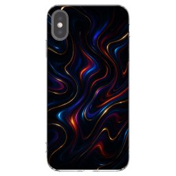 Átlátszó szilikon tok az alábbi mobiltelefonokra Apple iPhone XS Max - Noir
