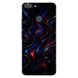 Átlátszó szilikon tok az alábbi mobiltelefonokra Huawei P Smart - Noir