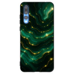 Fekete szilikon tok az alábbi mobiltelefonokra Huawei P20 Pro - Emerald
