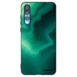 Fekete szilikon tok az alábbi mobiltelefonokra Huawei P20 Pro - Malachite