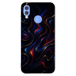 Átlátszó szilikon tok az alábbi mobiltelefonokra Huawei P Smart 2019 - Noir