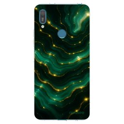 Átlátszó szilikon tok az alábbi mobiltelefonokra Huawei Y7 2019 - Emerald
