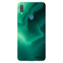 Átlátszó szilikon tok az alábbi mobiltelefonokra Huawei Y7 2019 - Malachite