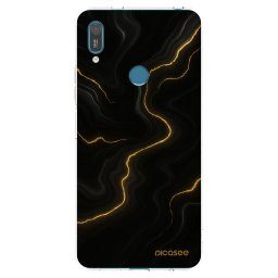 Átlátszó szilikon tok az alábbi mobiltelefonokra Huawei Y7 2019 - Thunder