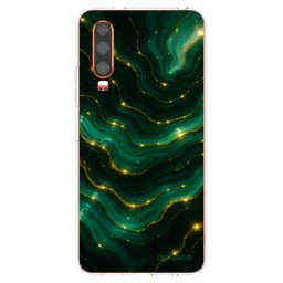 Átlátszó szilikon tok az alábbi mobiltelefonokra Huawei P30 - Emerald
