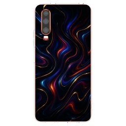 Átlátszó szilikon tok az alábbi mobiltelefonokra Huawei P30 - Noir