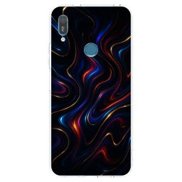 Átlátszó szilikon tok az alábbi mobiltelefonokra Huawei Y6 2019 - Noir