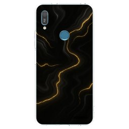 Átlátszó szilikon tok az alábbi mobiltelefonokra Huawei Y6 2019 - Thunder