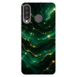Átlátszó szilikon tok az alábbi mobiltelefonokra Huawei P30 Lite - Emerald