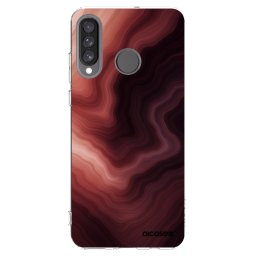 Átlátszó szilikon tok az alábbi mobiltelefonokra Huawei P30 Lite - Rouge