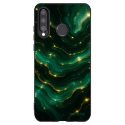 Fekete szilikon tok az alábbi mobiltelefonokra Huawei P30 Lite - Emerald