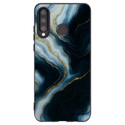 Fekete szilikon tok az alábbi mobiltelefonokra Huawei P30 Lite - Luna