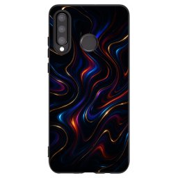 Fekete szilikon tok az alábbi mobiltelefonokra Huawei P30 Lite - Noir