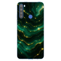 Átlátszó szilikon tok az alábbi mobiltelefonokra Xiaomi Redmi Note 8T - Emerald