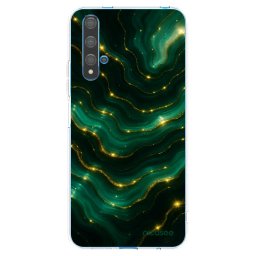 Átlátszó szilikon tok az alábbi mobiltelefonokra Huawei Nova 5T - Emerald