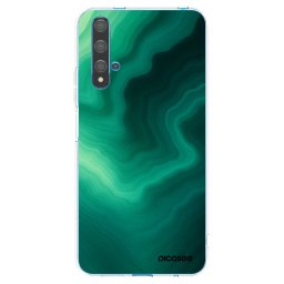 Átlátszó szilikon tok az alábbi mobiltelefonokra Huawei Nova 5T - Malachite