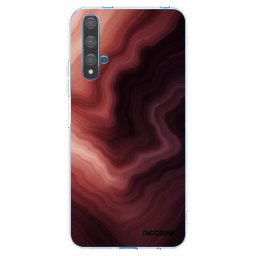 Átlátszó szilikon tok az alábbi mobiltelefonokra Huawei Nova 5T - Rouge
