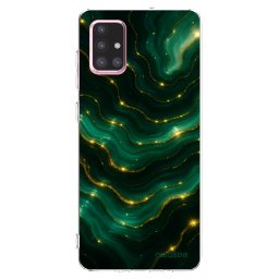 Átlátszó szilikon tok az alábbi mobiltelefonokra Samsung Galaxy A71 A715F - Emerald