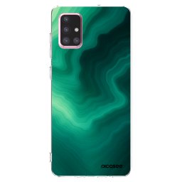 Átlátszó szilikon tok az alábbi mobiltelefonokra Samsung Galaxy A71 A715F - Malachite