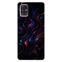 Átlátszó szilikon tok az alábbi mobiltelefonokra Samsung Galaxy A71 A715F - Noir