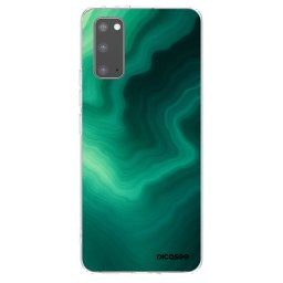 Átlátszó szilikon tok az alábbi mobiltelefonokra Samsung Galaxy S20 G980F - Malachite