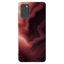 Átlátszó szilikon tok az alábbi mobiltelefonokra Samsung Galaxy S20+ G985F - Rouge